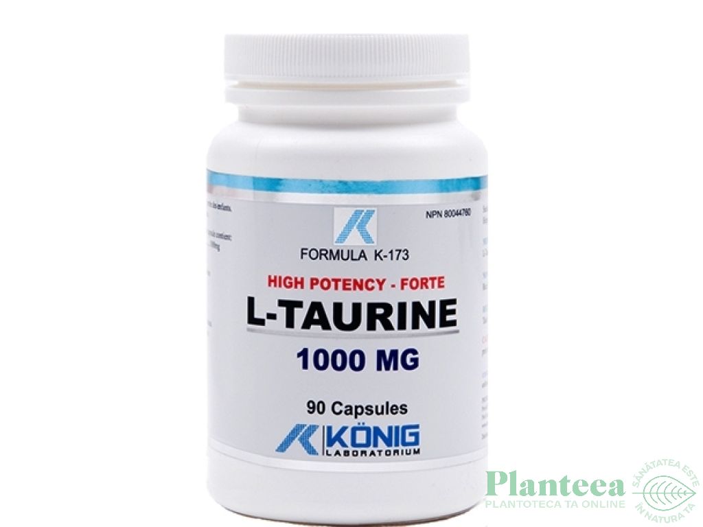 L taurina forte 1000mg 90cps - KONIG