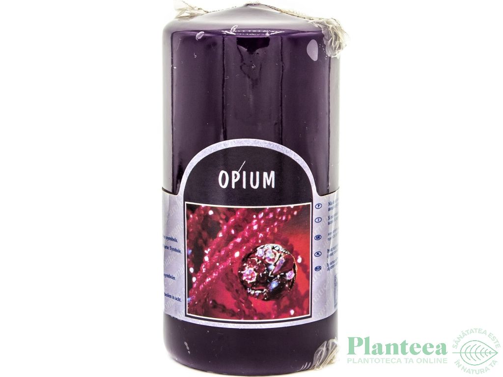 Lumanare parfumata stalp 33h opium 260g - BOLSIUS