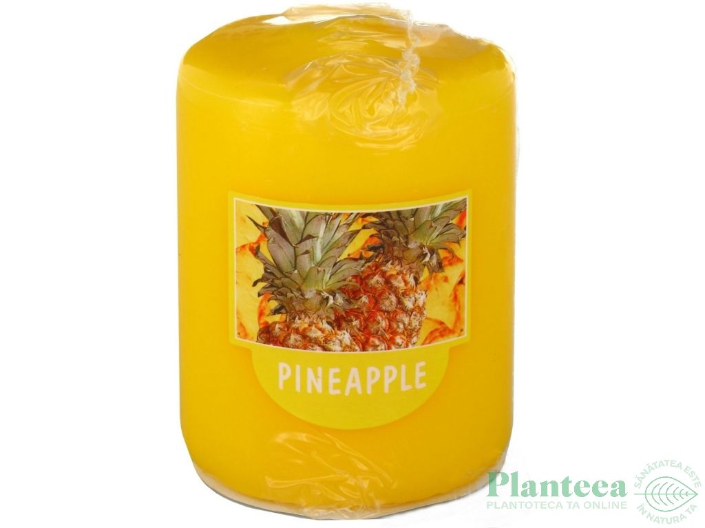 Lumanare parfumata stalp 22h ananas 160g - BOLSIUS