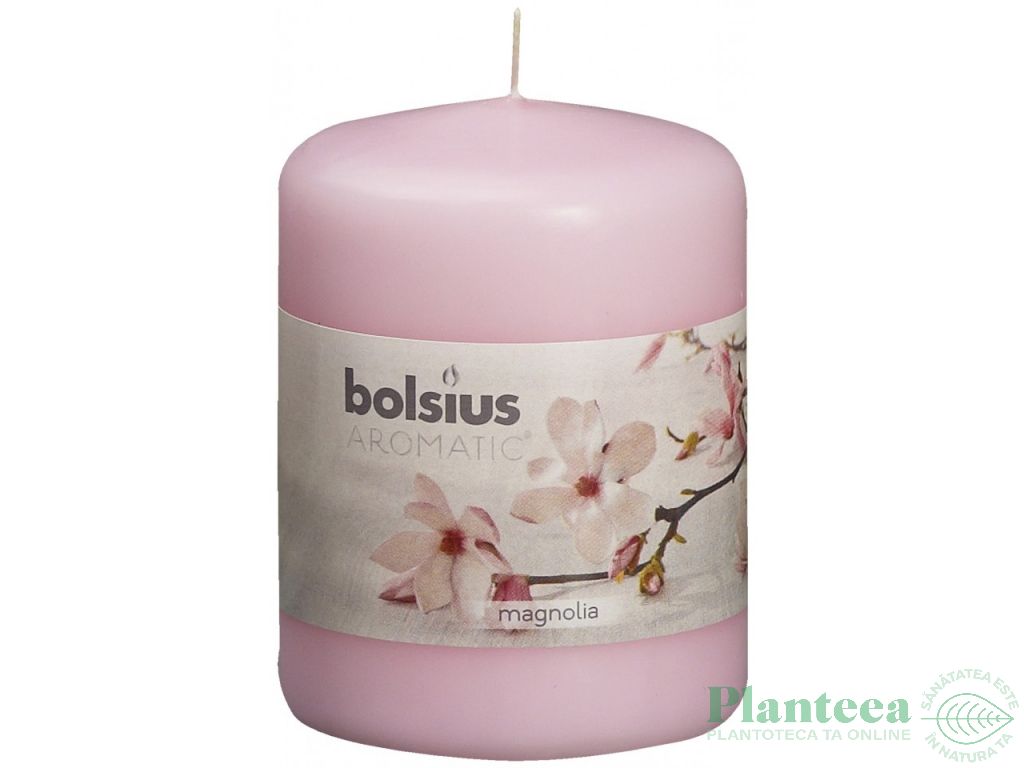 Lumanare parfumata stalp 22h magnolie 160g - BOLSIUS