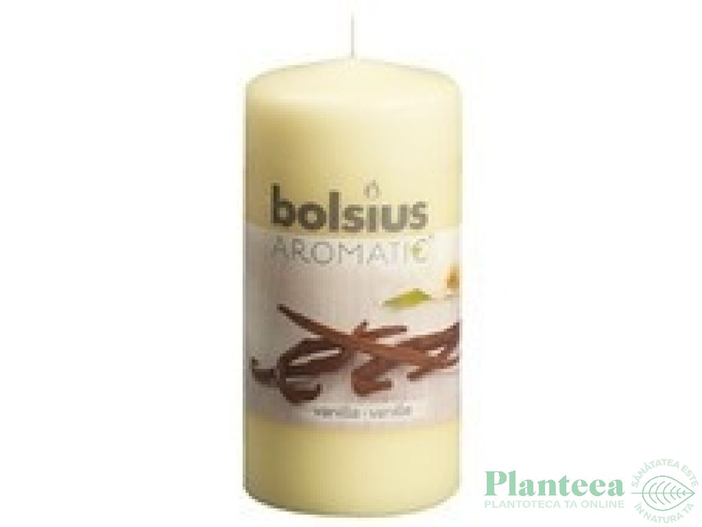 Lumanare parfumata stalp 33h vanilie 260g - BOLSIUS