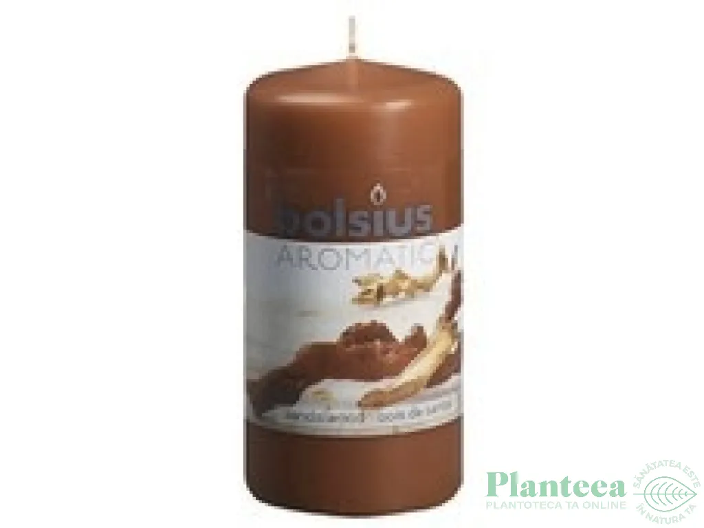 Lumanare parfumata stalp 33h lemn santal 260g - BOLSIUS
