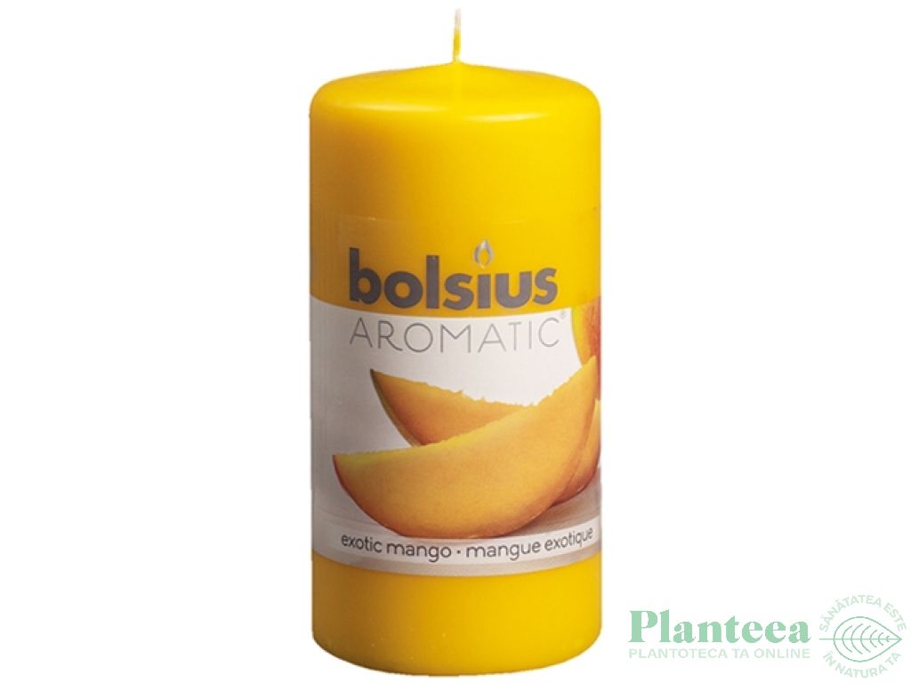Lumanare parfumata stalp 33h mango 260g - BOLSIUS