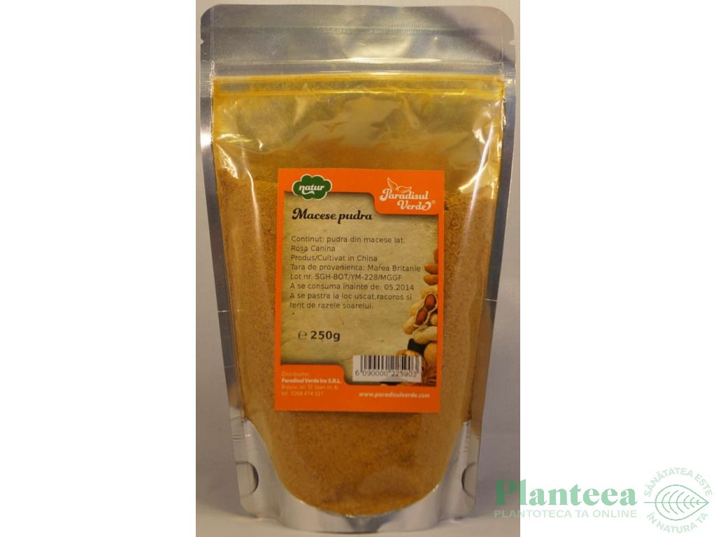 Pulbere macese natur 250g - PARADISUL VERDE