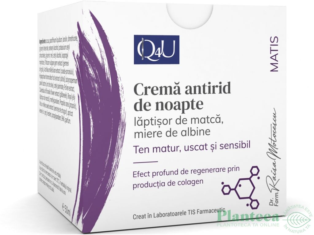 Crema antirid laptisor matca Q4U MaTis 50ml - TIS