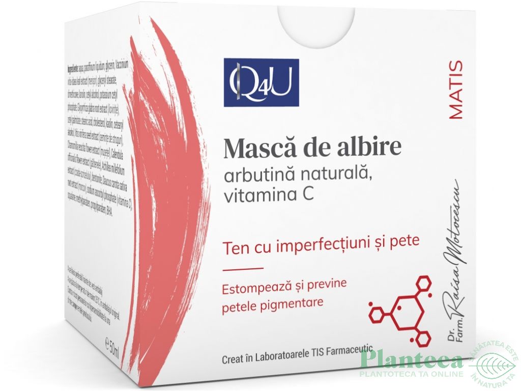 Masca albire spf10 Q4U MaTis 50ml - TIS