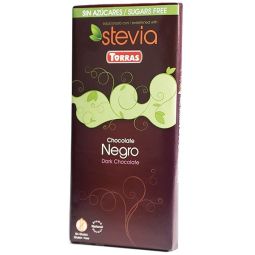 Ciocolata neagra 60%cacao fara zahar fara gluten Stevia 100g - TORRAS