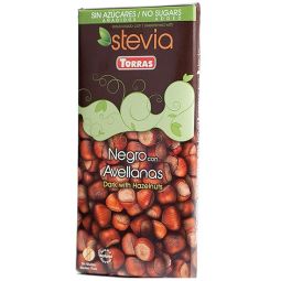 Ciocolata neagra 54%cacao alune stevie 125g - TORRAS