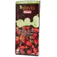 Ciocolata neagra 60%cacao fructe padure fara zahar fara gluten Stevia 125g - TORRAS