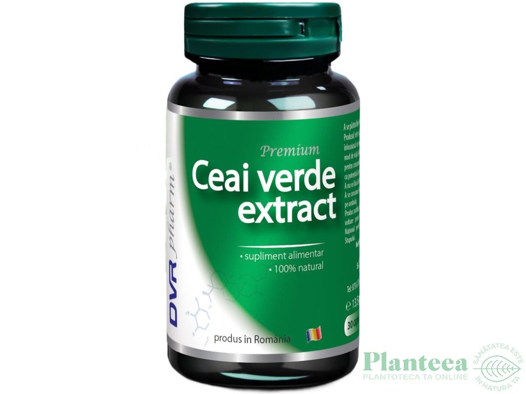 Ceai verde extract 1x30cps - DVR PHARM