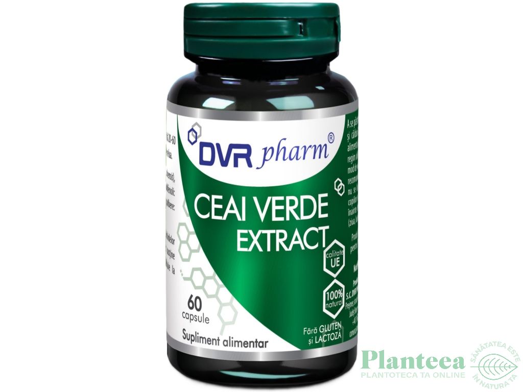 Ceai verde extract 60cps - DVR PHARM