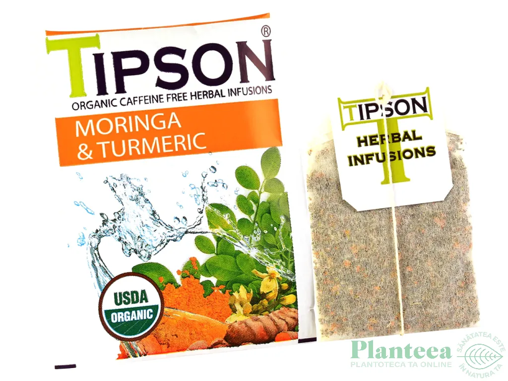 Ceai moringa organic turmeric 25dz - TIPSON