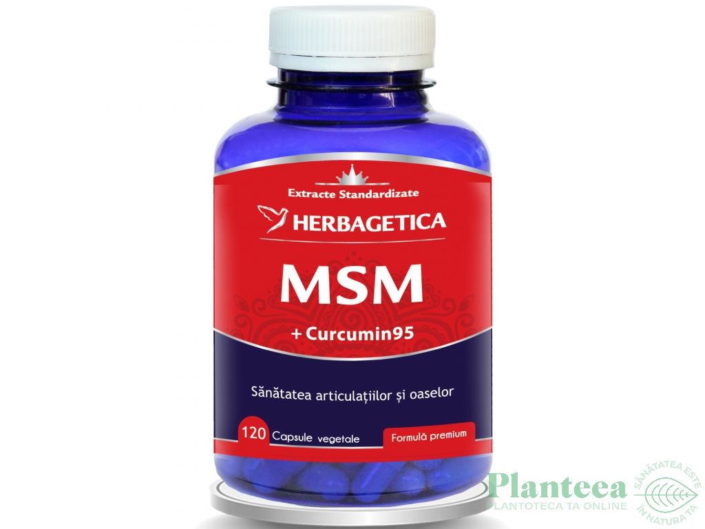 MSM curcumin95 120cp - HERBAGETICA