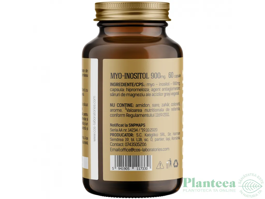 Myo Inositol 900mg 60cps - COS LABORATORIES