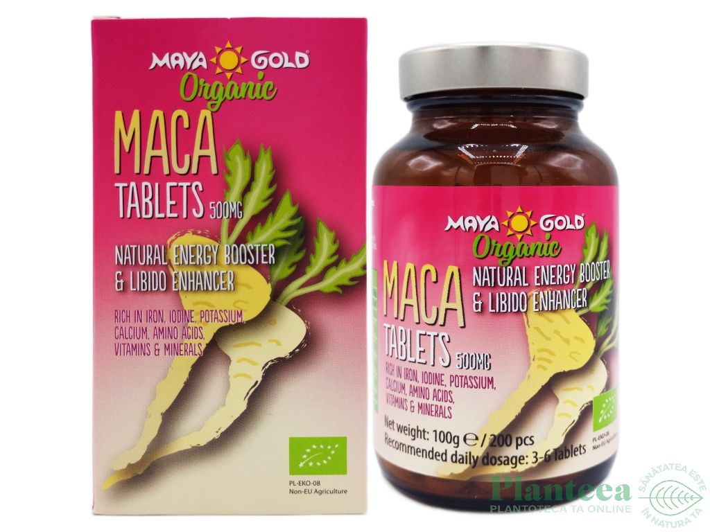 Maca tablete 500mg eco 200cp - MAYA GOLD