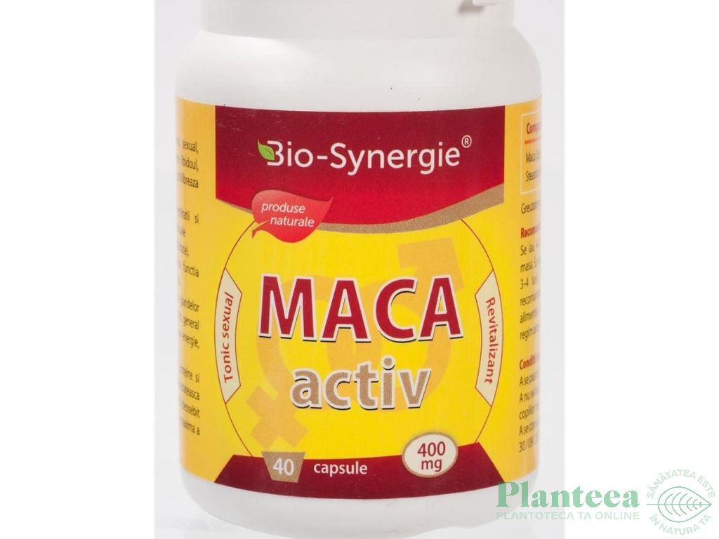 Maca activ 400mg 40cps - BIO SYNERGIE