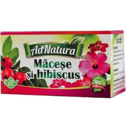 Ceai macese hibiscus 20dz - ADNATURA