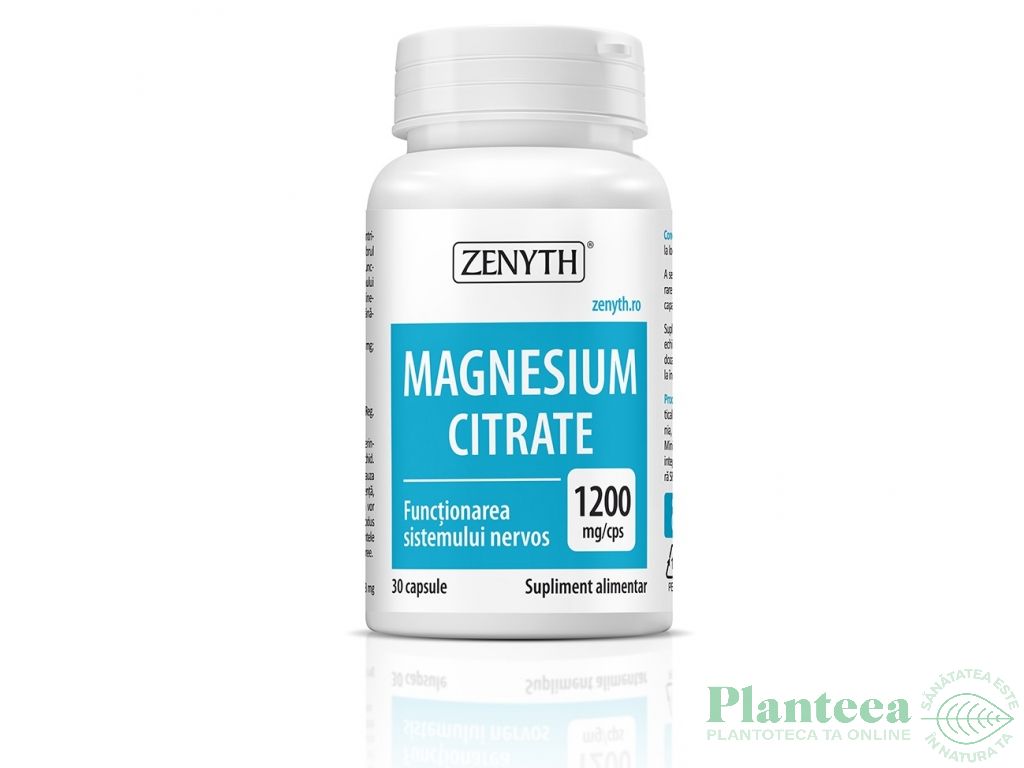 Magneziu citrat 1200mg 30cps - ZENYTH