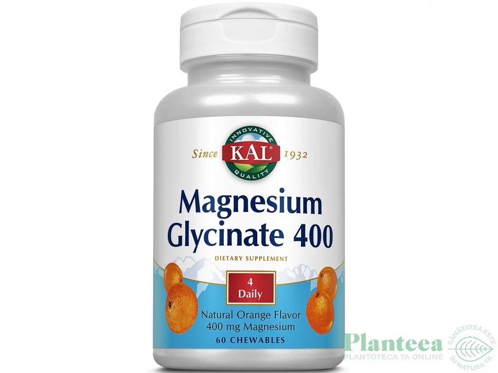 Magnesium Glycinate 400mg masticabile 60cp - KAL