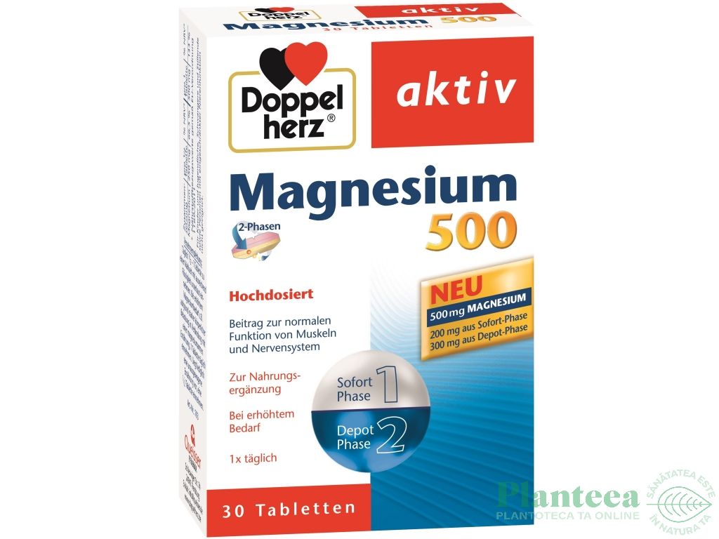 Magneziu 500mg 30cp - DOPPEL HERZ