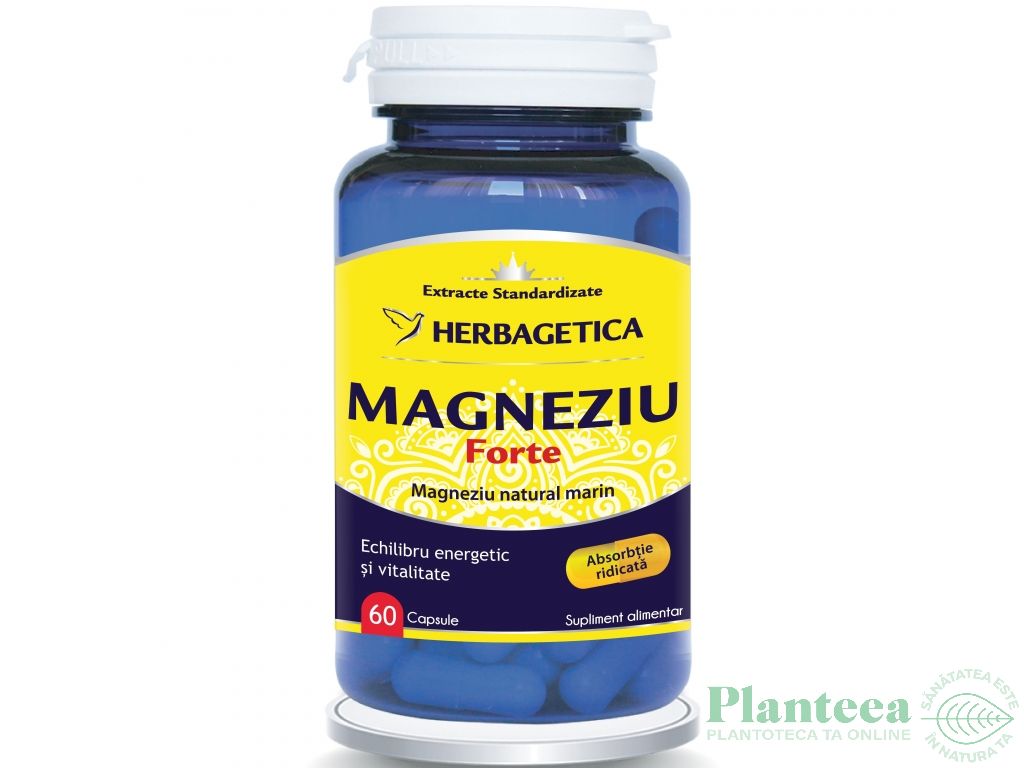 Magneziu forte 60cps - HERBAGETICA