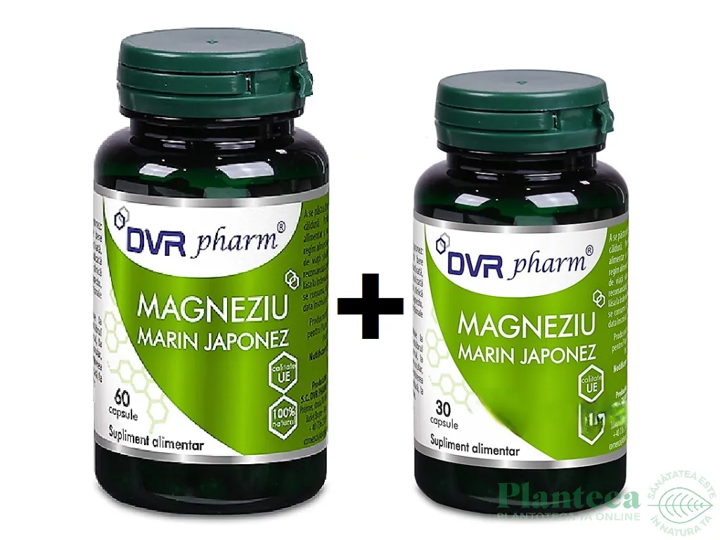 Pachet Magneziu marin japonez 60+30cps - DVR PHARM