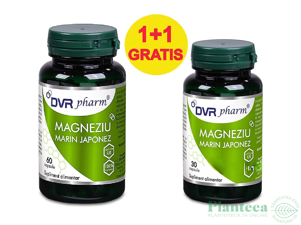 Pachet Magneziu marin japonez 60+30cps - DVR PHARM