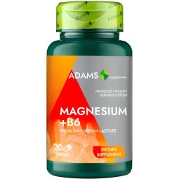 Magneziu B6 30cp - ADAMS SUPPLEMENTS