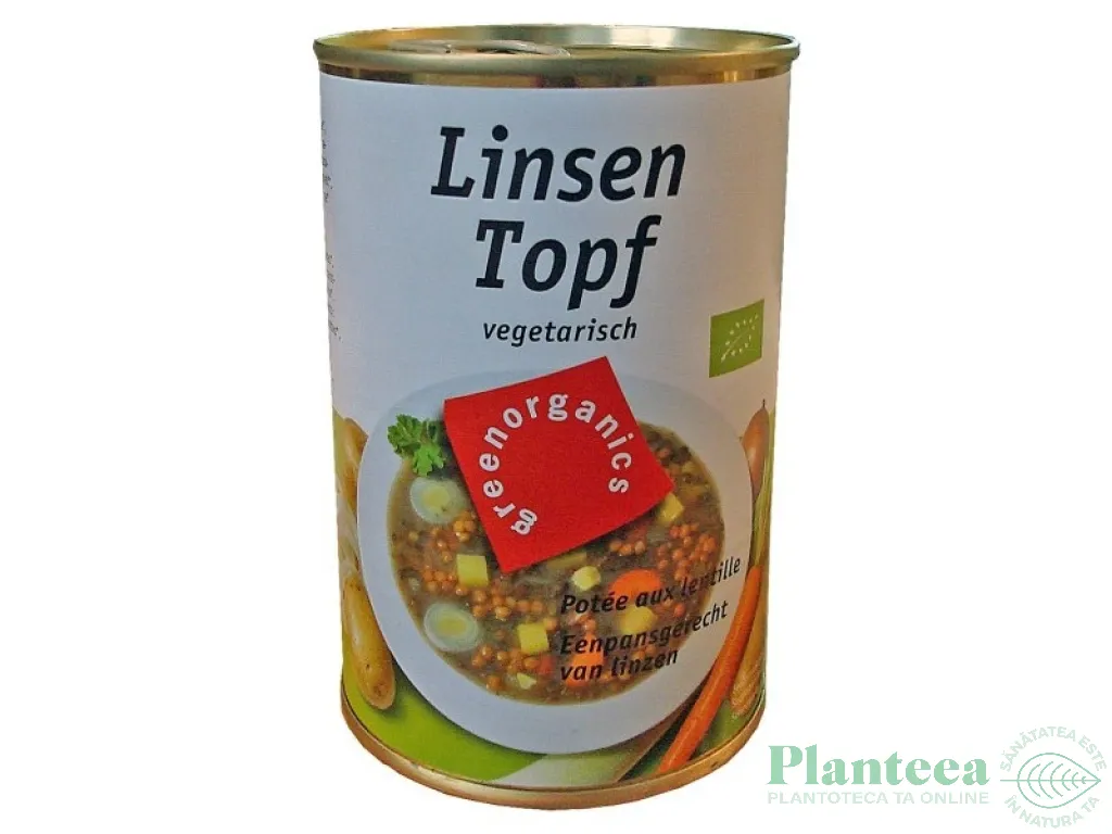 Mancarica linte legume eco 400g - GREEN ORGANICS