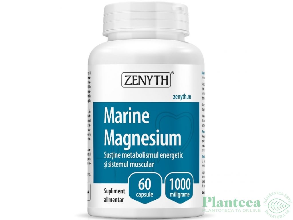Magneziu marin 1000mg 60cps - ZENYTH