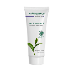 Masca antiacnee argila tea tree tub_75ml - VIVA NATURA