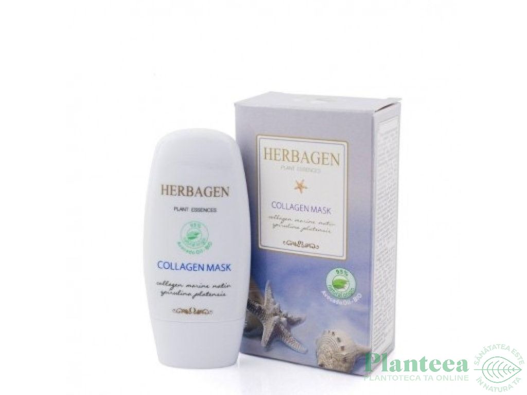 Masca colagen spirulina 50ml - HERBAGEN