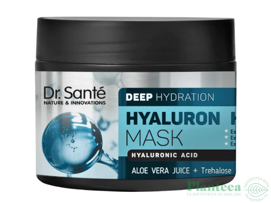 Masca par hidratare profunda reparare acid hialuronic aloe vera 300ml - DR SANTE