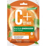 Masca textila energizare C+Citrus AntiagEnz complex 25ml - BEAUTY VISAGE
