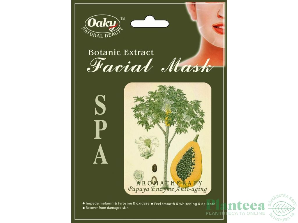 Masca textila papaya 30g - DR CHEN PATIKA