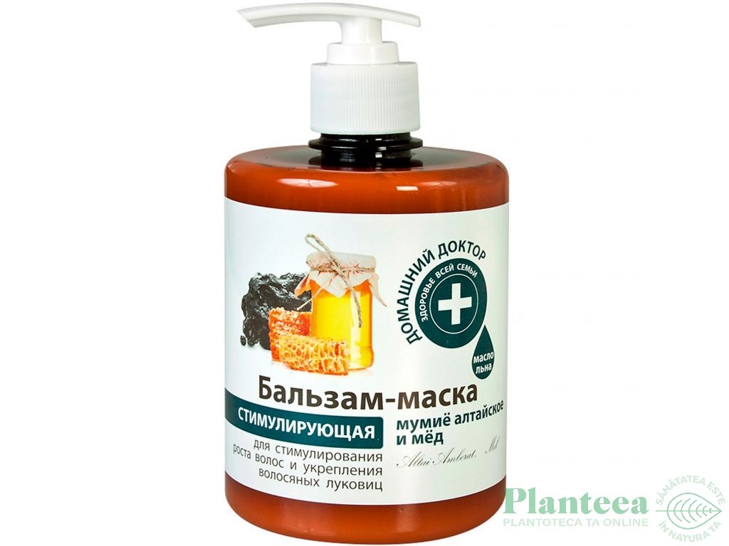 Balsam masca par intarire crestere mumie miere 500ml - DR CASEI