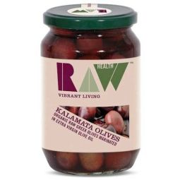 Masline kalamata cu samburi marinate 330g - RAW HEALTH