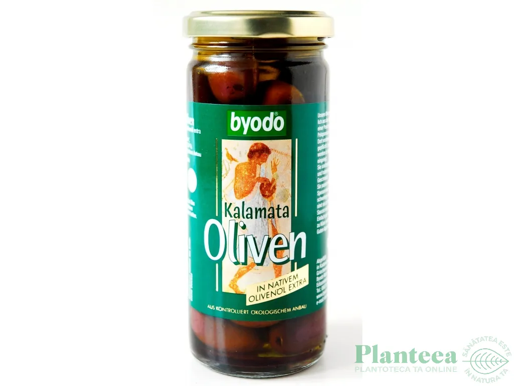 Masline kalamata cu samburi ulei masline 230g - BYODO