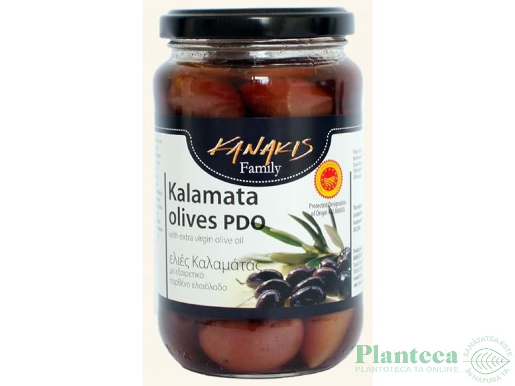 Masline kalamata PDO in ulei masline 210g - KANAKIS