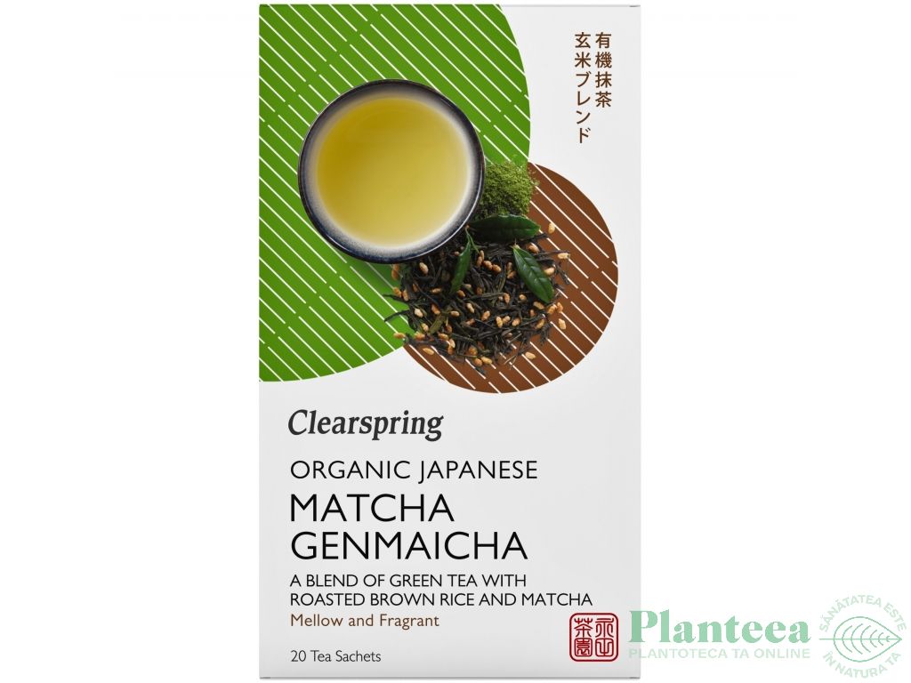 Ceai verde sencha genmaicha matcha eco 20dz - CLEARSPRING