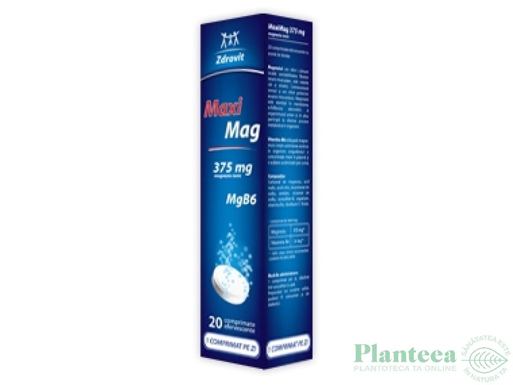 MaxiMag magneziu ionic 375mg 20ef - NATUR PRODUKT