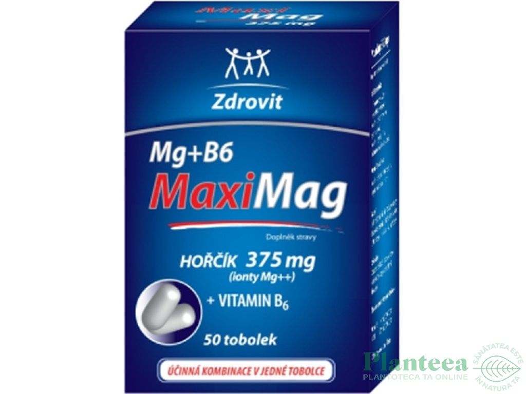 MaxiMag magneziu ionic 375mg 50cps - NATUR PRODUKT