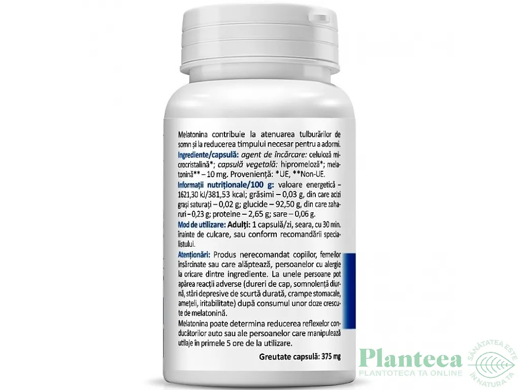 Melatonina 10mg 30cps - ZENYTH