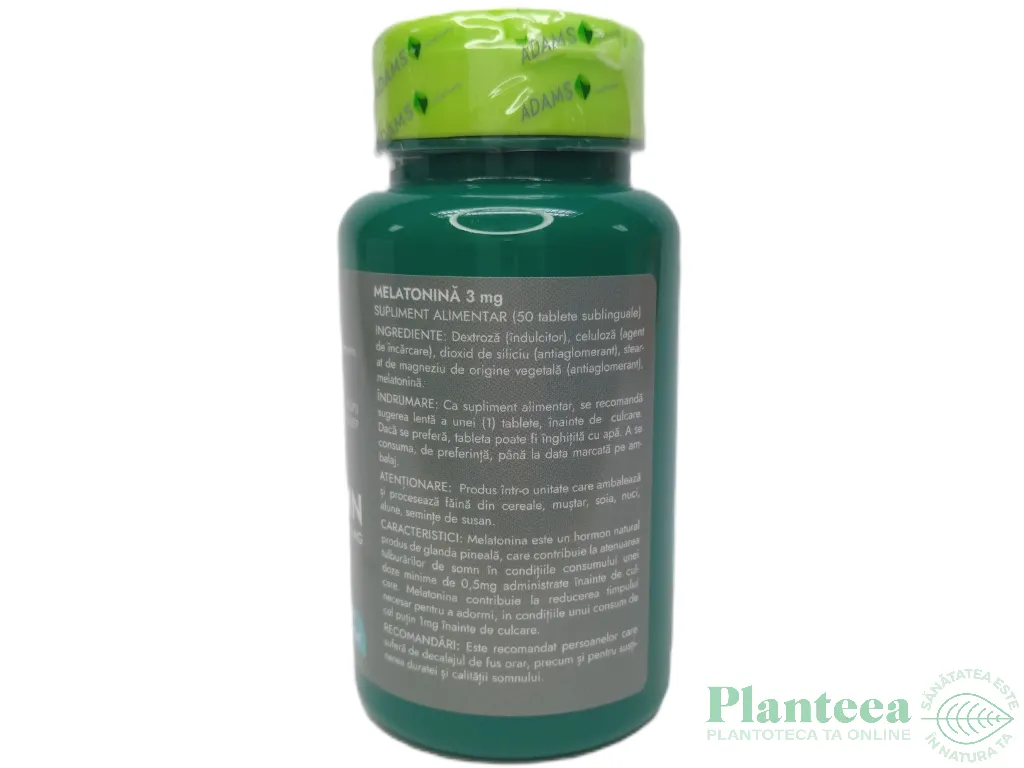 Melatonina 3mg 50cp - ADAMS SUPPLEMENTS
