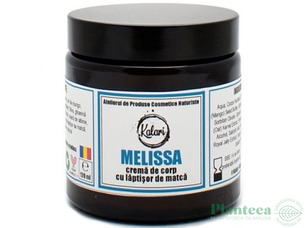 Crema corp laptisor matca ovaz Melissa 120ml - KALARI