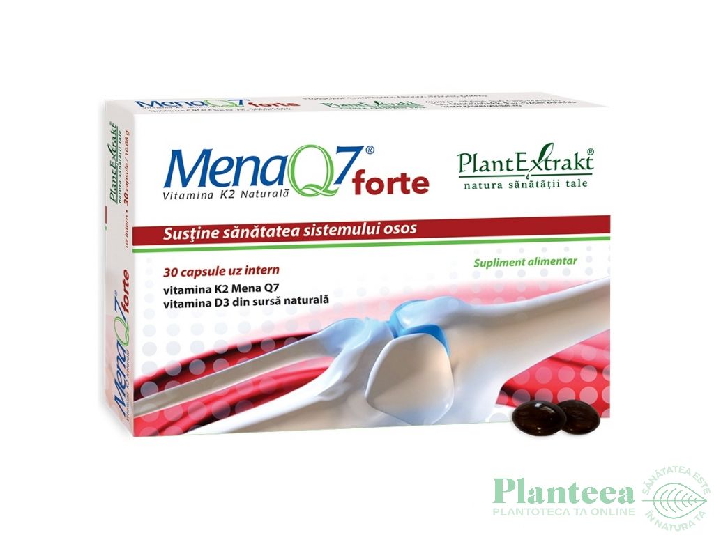 Mena Q7 forte [Vitamine K2 D3 naturale] 30cps - PLANTEXTRAKT