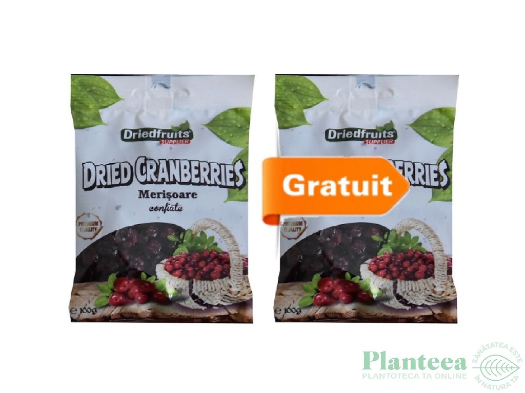 Pachet Merisoare confiate 2x100g - DRIED FRUITS