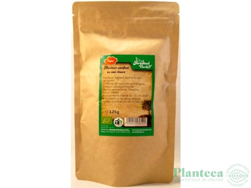 Merisor confiat suc mere eco 125g - PARADISUL VERDE