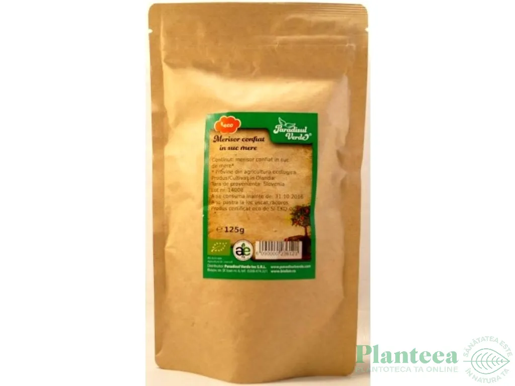 Merisor confiat suc mere eco 125g - PARADISUL VERDE