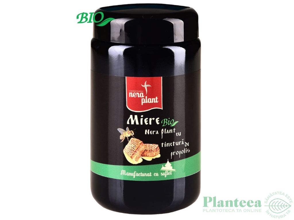 Miere tinctura propolis bio 550g - NERA PLANT